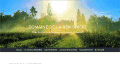 Desktop Screenshot of manoirdelaremoniere.com